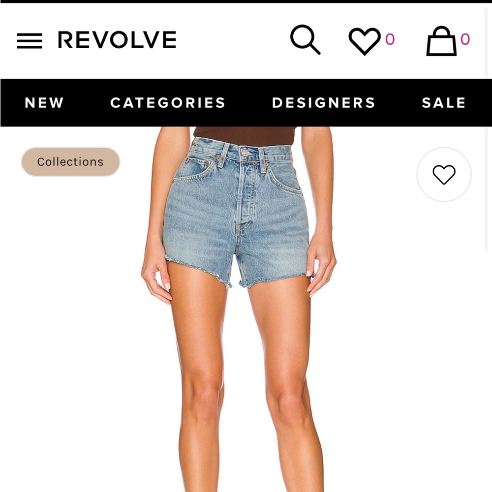 ReDone ‘50s cut off shorts NWT 29